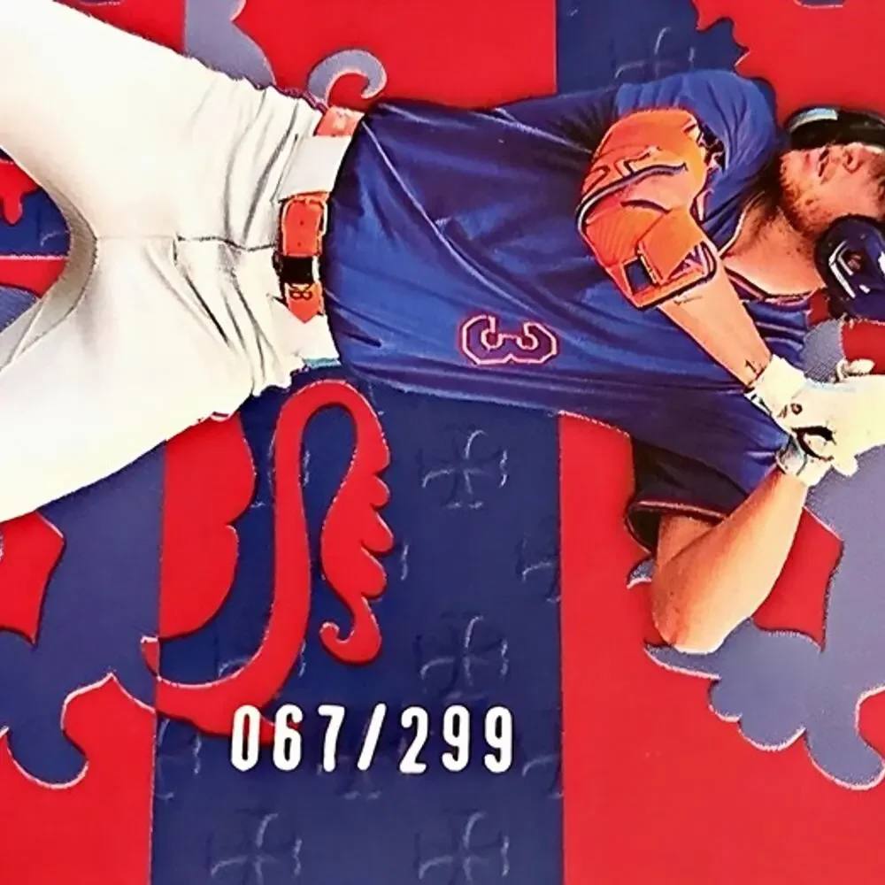 Carson Benge Red 067/299 Prizm Rated Prospect RC New York Mets Top Prospect - Picture 3 of 8